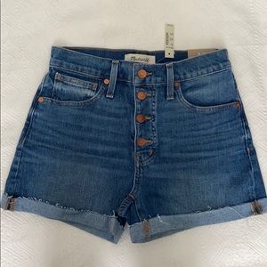 NWT Madewell High Rise denim shorts